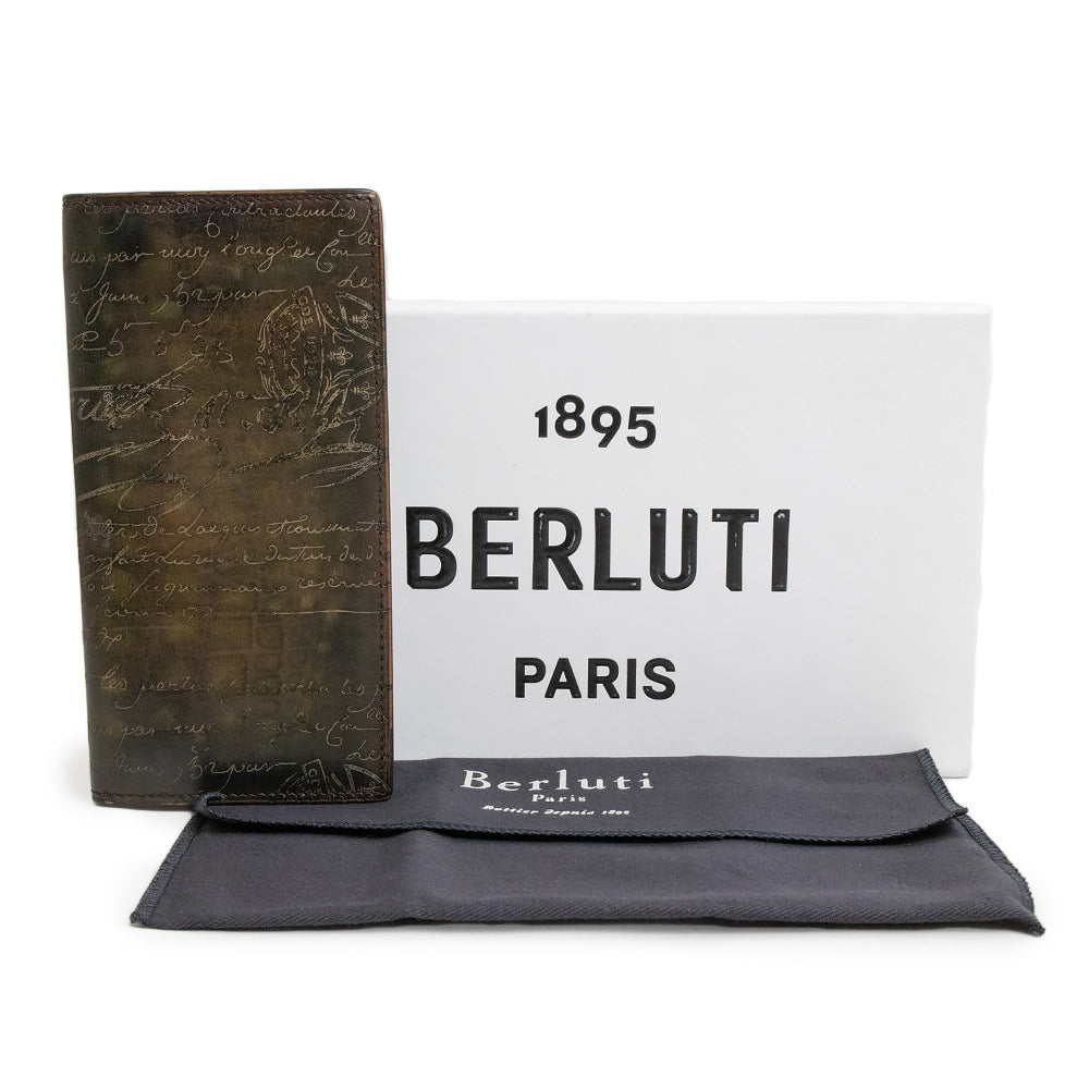 美品】ベルルッティ Berluti サンタル スクリットレザー ジップロングウォレット カリグラフィ 二つ折り長財布 ヴェネチアレザー カ –  BrandCity