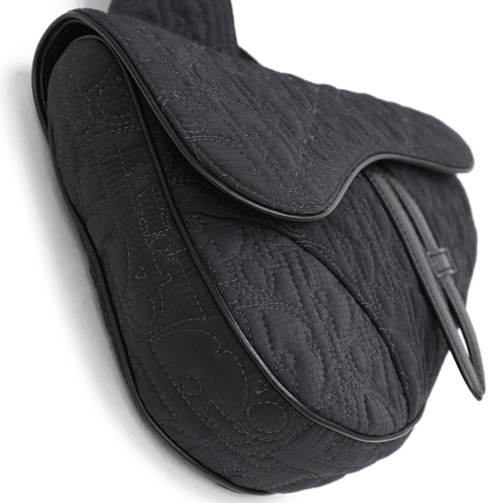 クリスチャンディオール サドル Saddle ディオール オブリーク スパイダー クモ ショルダー ボディバッグ 斜め掛け ナイロン ブラック 黒 マットブラック金具 1ADPO093UTL Christian Dior（新品・未使用品） 新品・未使用品】クリスチャンディオール Christian Dior サドル