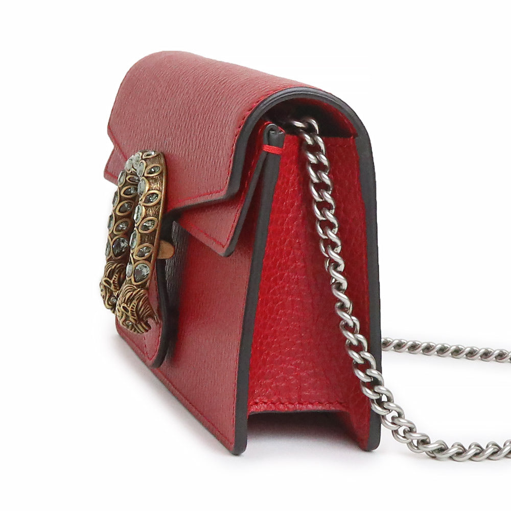 極美品　37　GUCCI　グッチ　デュオニソス　ベロア　チェーン　ミニ　パープル 新品・未使用品】グッチ GUCCI ディオニュソス スーパーミニ チェーン