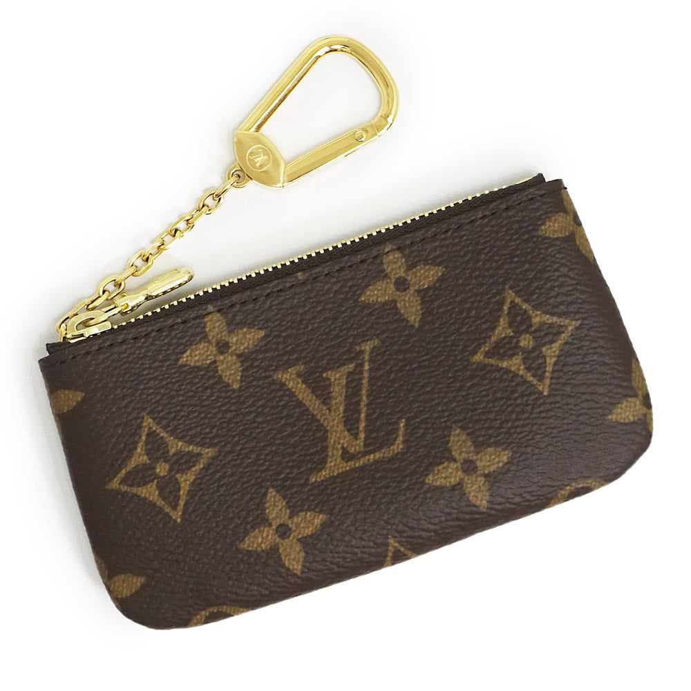 【新品・未使用品】ルイ ヴィトン LOUIS VUITTON カードキーケース ポシェット クレ フック付き コインケース 小銭入れ 財布 モノグラム  ブラウン 茶 ゴールド金具 M62650 箱付