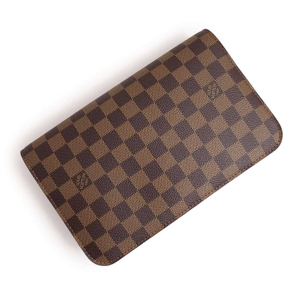 未使用 展示品】ルイ ヴィトン LOUIS VUITTON サンルイ クラッチ セカンドバッグ ダミエ レザー ブラウン 茶 ゴールド金具 –  BrandCity