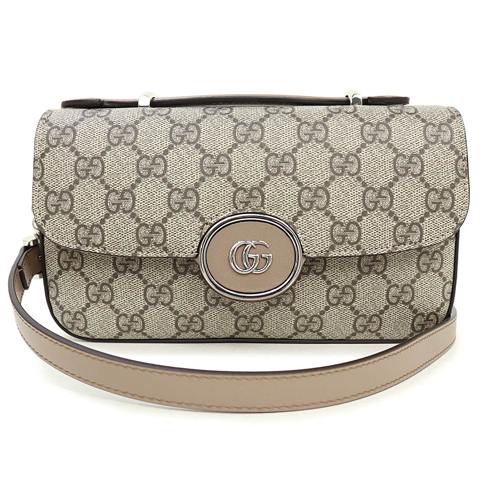 新品・未使用品】グッチ GUCCI PETITE プティット ミニ ショルダーバッグ 斜め掛け GGスプリームキャンバス レザー ベージュ –  BrandCity