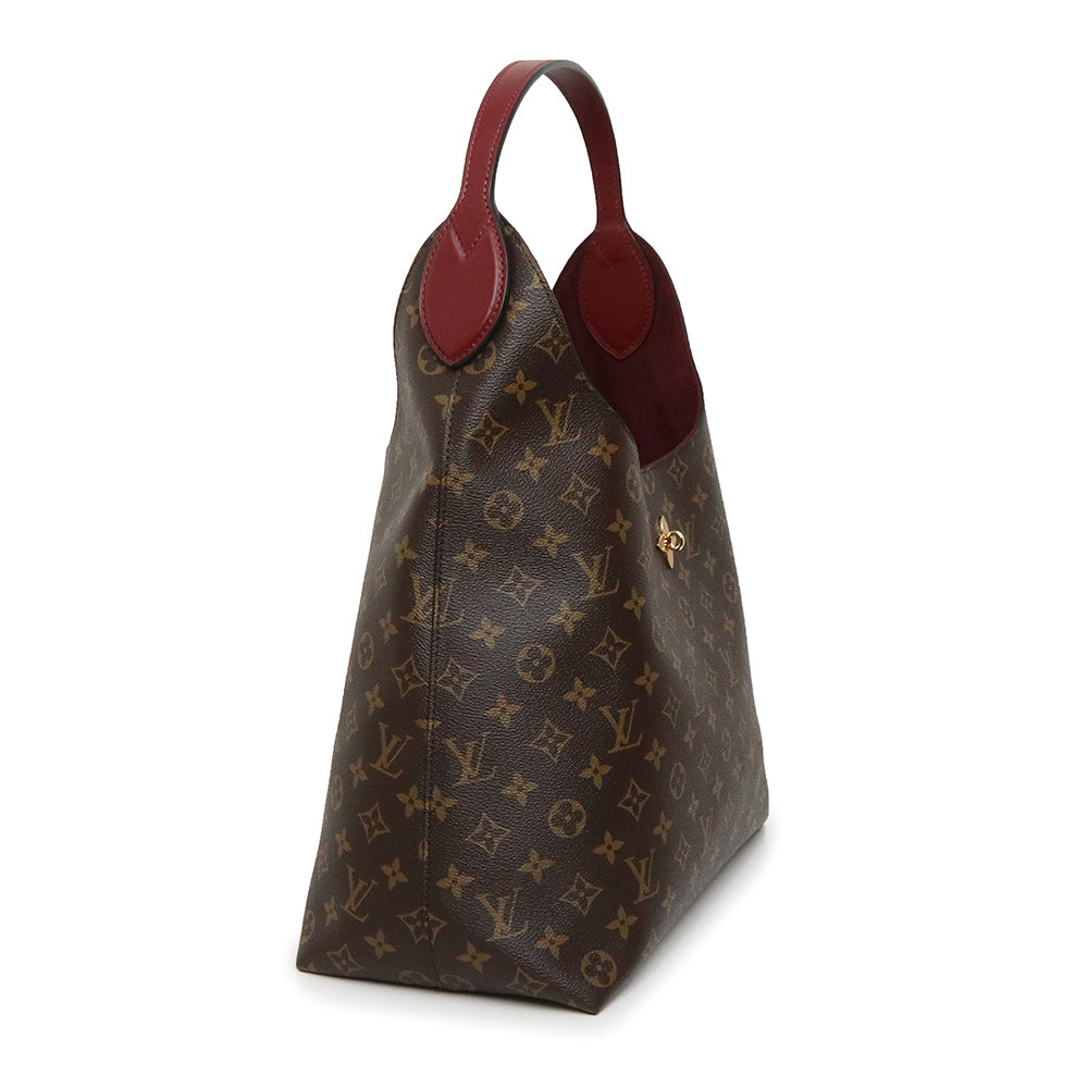 未使用保管品】ルイ ヴィトン LOUIS VUITTON フラワー ホーボー ワンショルダーバッグ モノグラム ブラウン ボルドー 茶 ゴ –  BrandCity