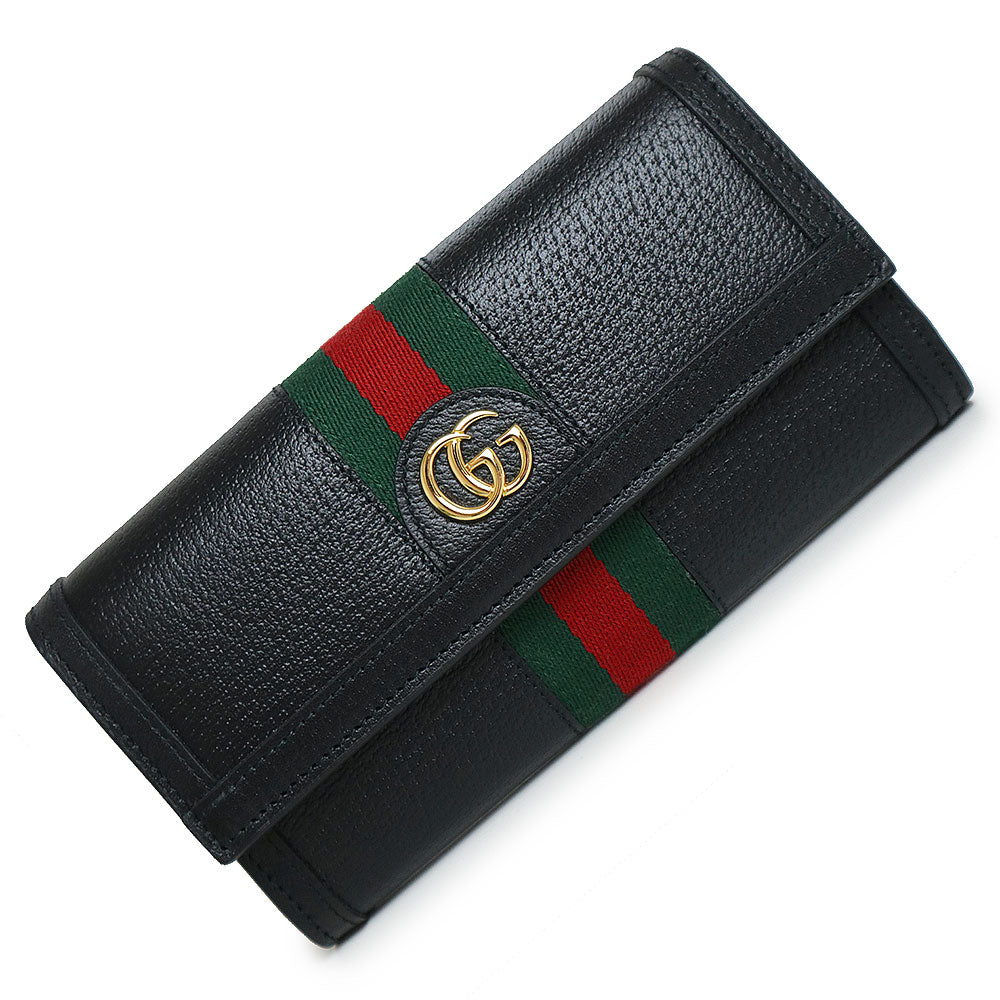 新品・未使用品】グッチ GUCCI オフィディア コンチネンタルウォレット 二つ折り長財布 ブラック 黒 ゴールド金具 719886 箱付 –  BrandCity