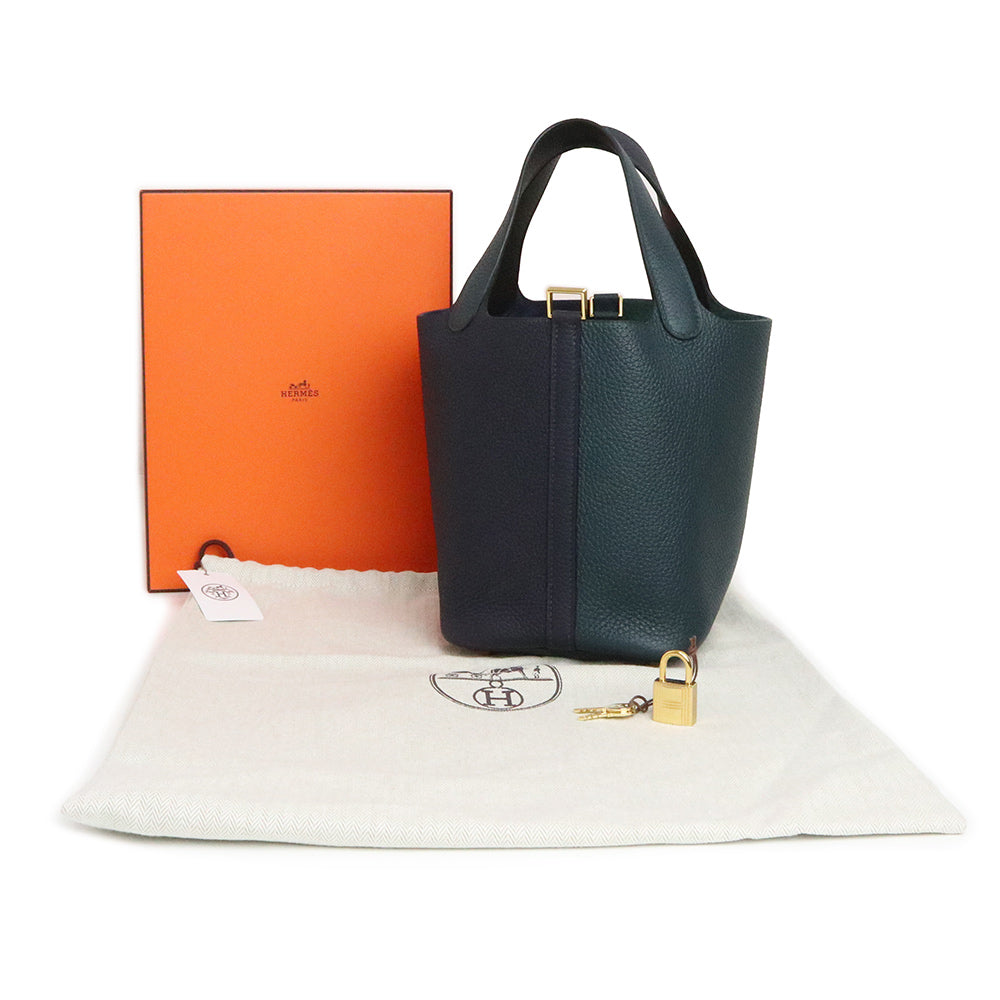 新品・未使用品】エルメス HERMES ピコタンロック カザック 2 18 PM ハンドバッグ トリヨンクレマンス レザー ブルーニュイ –  BrandCity