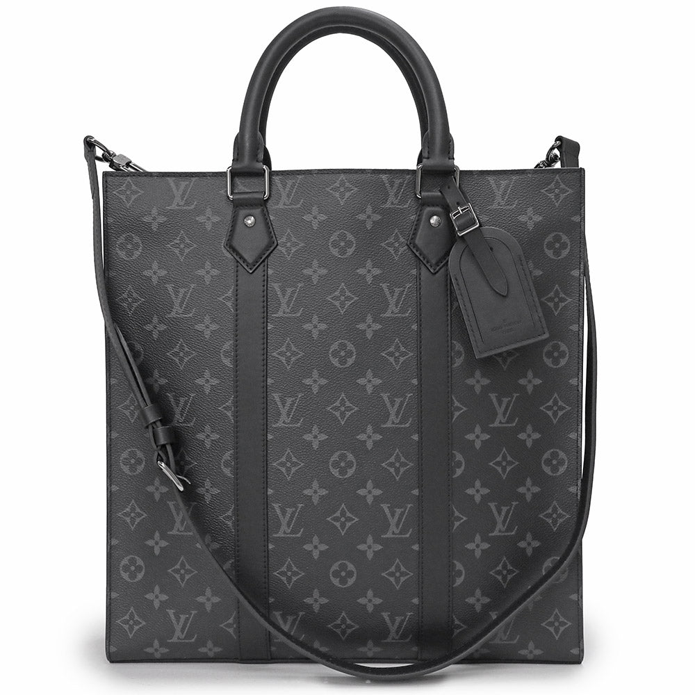 【新品・未使用品】ルイ ヴィトン LOUIS VUITTON サックプラ ショルダー ハンドバッグ 2way 斜め掛け モノグラムエクリプス ブラック  黒 シルバー金具 M46452