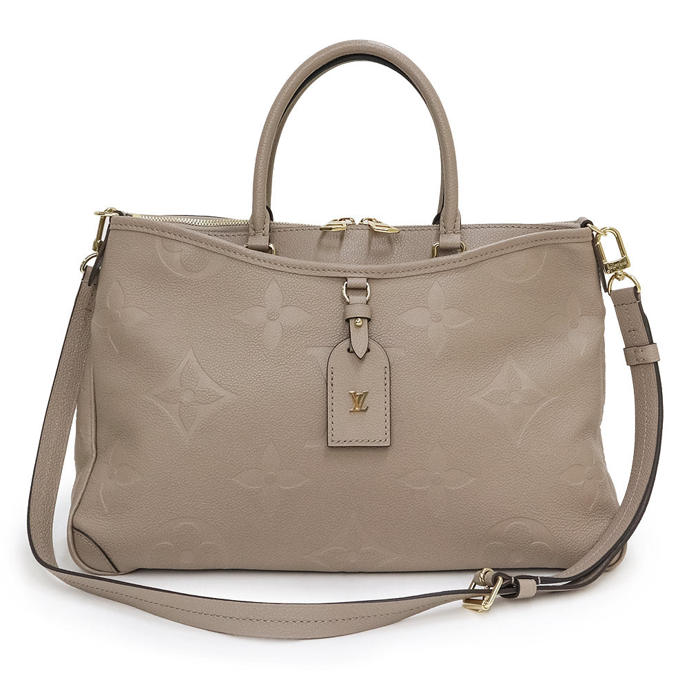 （未使用　展示品）ルイ ヴィトン LOUIS VUITTON トリアノン MM 2way ショルダー ハンドバッグ 斜め掛け モノグラムアンプラント グレインレザー トゥルトレール ベージュ ゴールド金具 M46504 未使用 展示品】ルイ ヴィトン LOUIS VUITTON トリアノン MM 2way