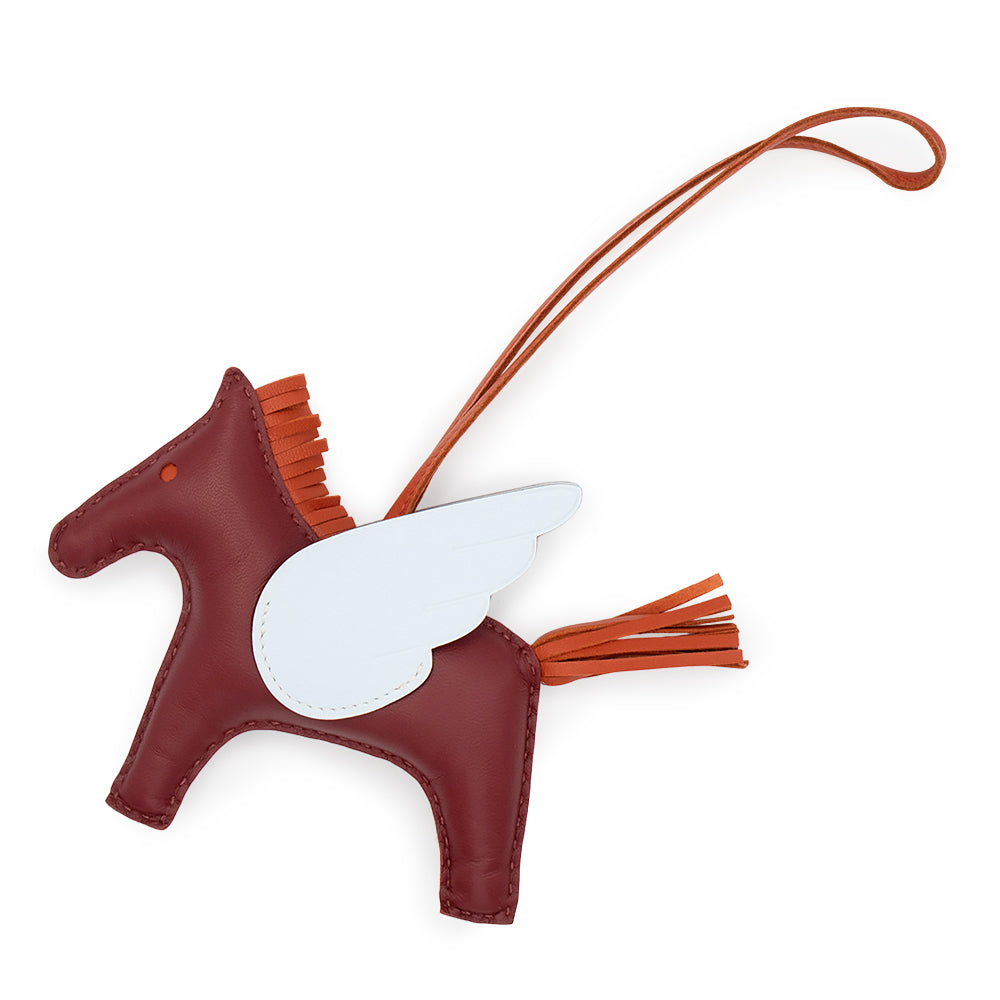 エルメス バッグチャーム ロデオPM ブラック/ブルーザンジバル  