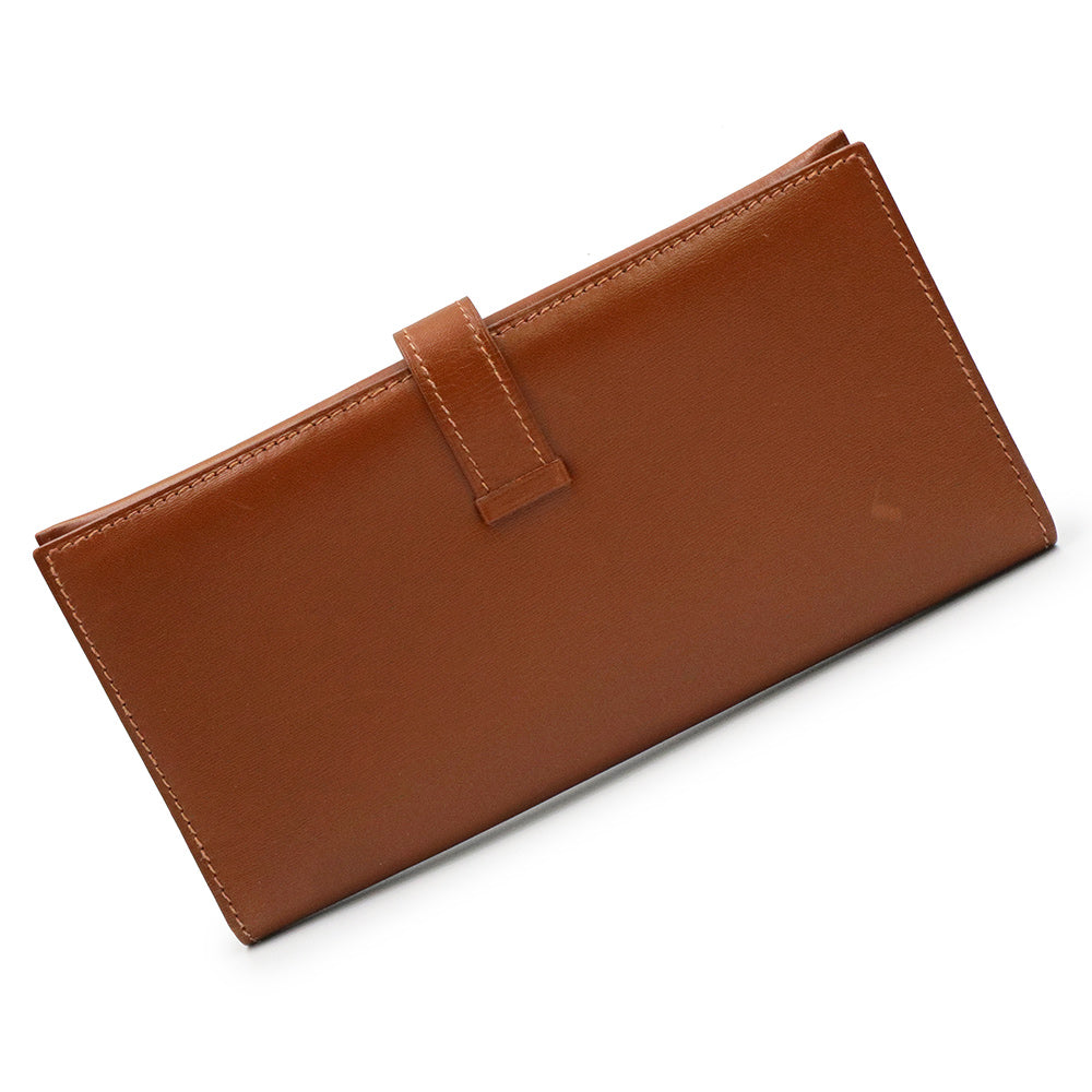 中古】エルメス HERMES ベアン クラシック 二つ折り長財布 ボックス
