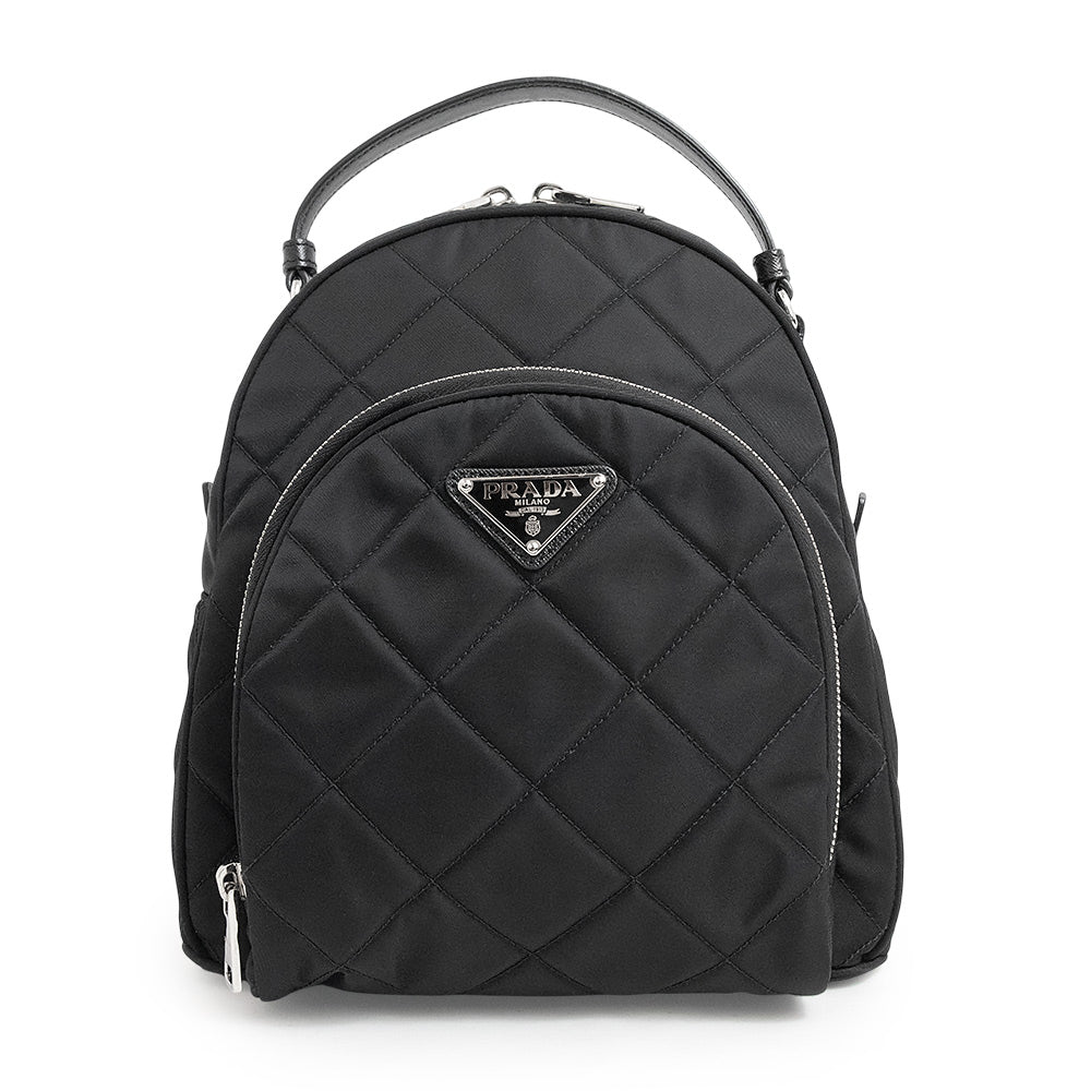 印象のデザイン 未使用 展示品】プラダ PRADA キルティング 三角ロゴ リュック バッグ
