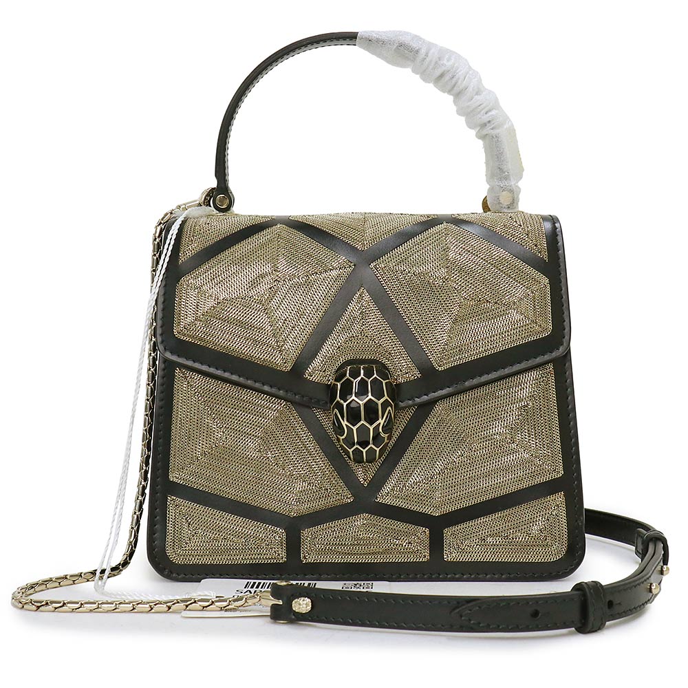 VLGARI　ブルガリ　セルペンティ　チェーンバッグ　ハンドバッグ　ショルダー BVLGARI ブルガリ セルペンティ フォーエバー マイクロバッグ チェーン