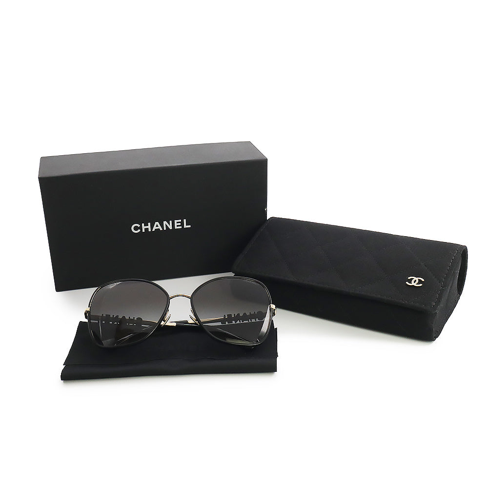 シャネル CHANEL チェーン付 バタフライシェイプサングラス【新品・未使用】 シャネル CHANEL チェーン付 バタフライシェイプサングラス