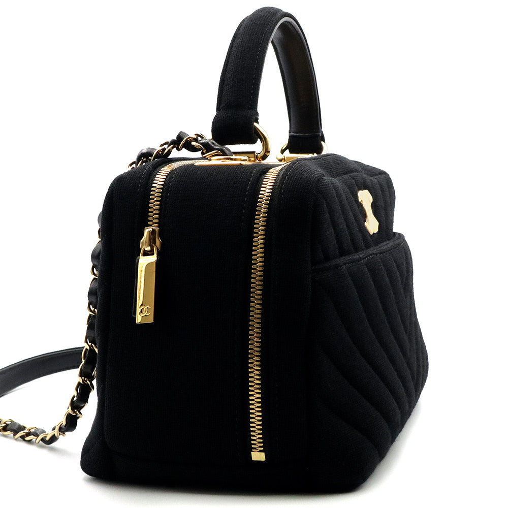美品】シャネル CHANEL ボーリング Vステッチ ココマーク