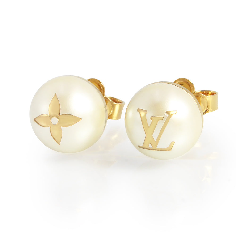 【パールの上品アクセント♪】LV ★ マイミックス ピアス パール ピアス スタッズ・マイ ミックス パール S00｜ルイ・ヴィトン