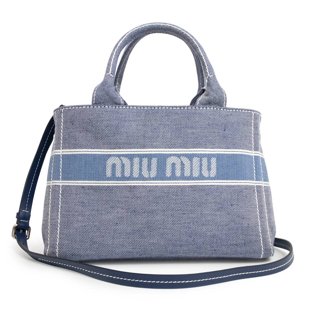 ラスト1点‼️✨️MIU MIU ✨️キャンパスバッグ 2way新品、未使用‼️ MIU MIU - 良品 miumiu ミュウミュウ カナパ 2WAY キャンバス