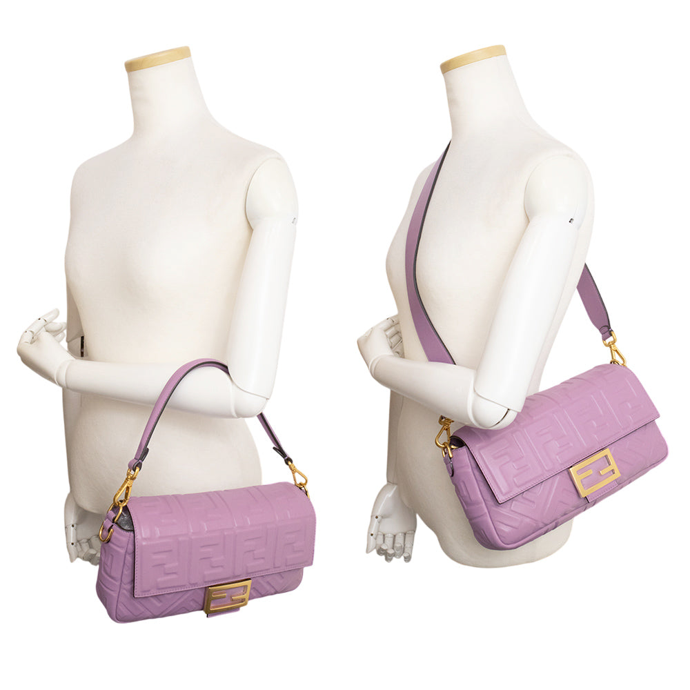 24SS【FENDI】バゲット ピンクナッパレザー バッグ FFロゴ 3way 新品・未使用品】フェンディ FENDI バゲット ミディアム 2WAY