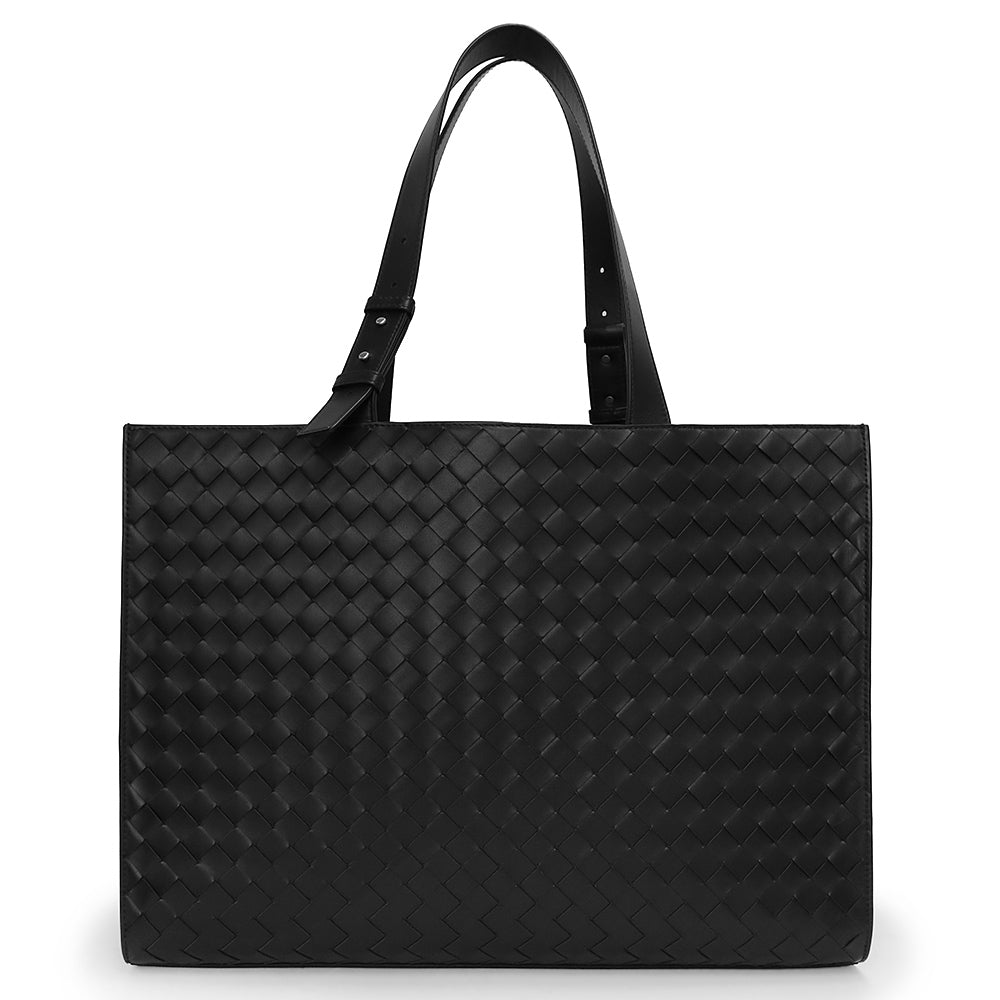 BOTTEGA VENETA イントレチャート カーフレザー トートバッグ ボッテガヴェネタ イントレチャート ザ カセット レザー トート