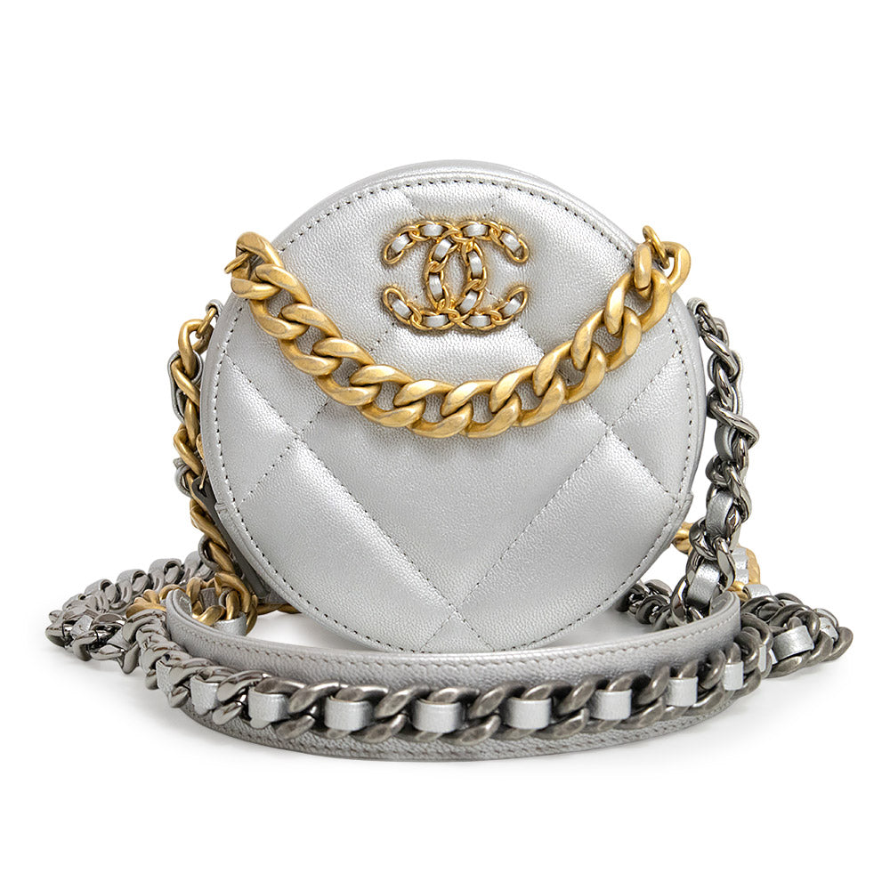 未使用 展示品】シャネル CHANEL 19 ナインティーン ラウンド
