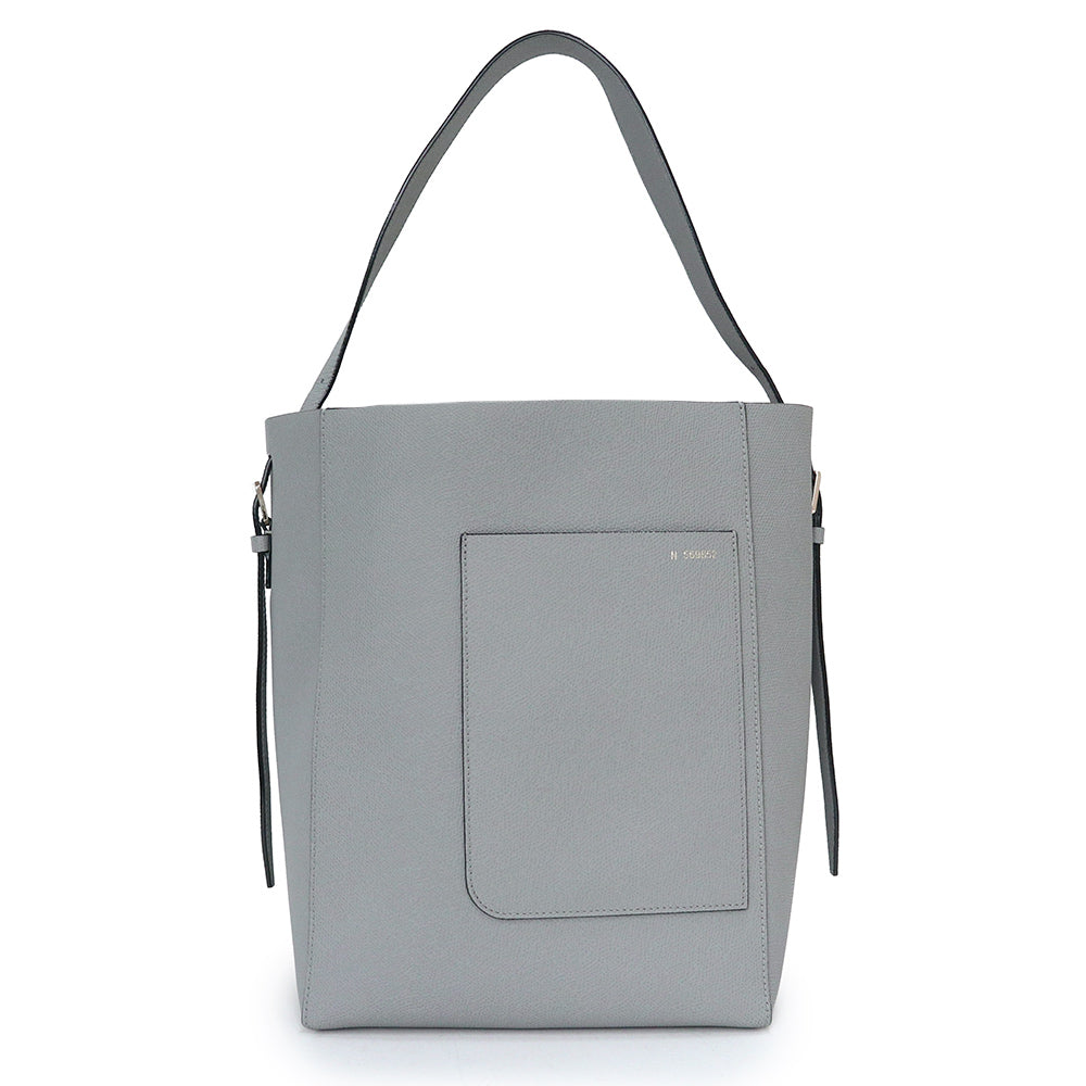 【新品同様】Valextra レザー ストラップ バイカラー　ブルー、ベージュ 新品同様】Valextra レザー ストラップ バイカラー ブルー、ベージュ