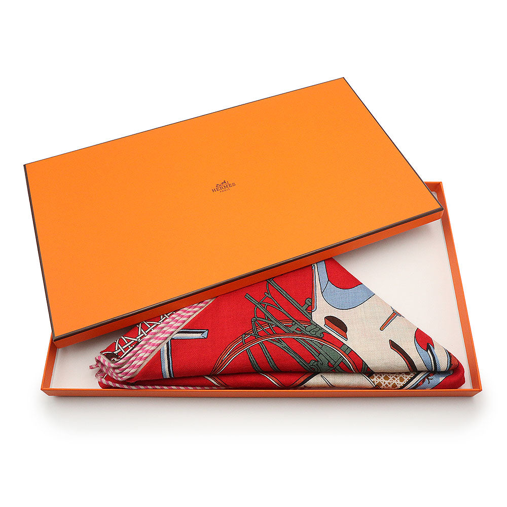 【Hermes】三角形スカーフ◇Les Voitures 新品・未使用品】エルメス HERMES トライアングル ジェアン Les
