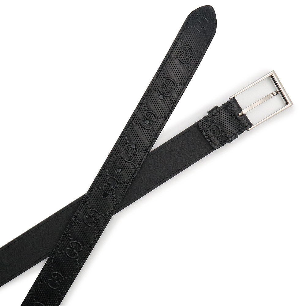 未使用 展示品】グッチ GUCCI スクエア バックル ベルト 30MM