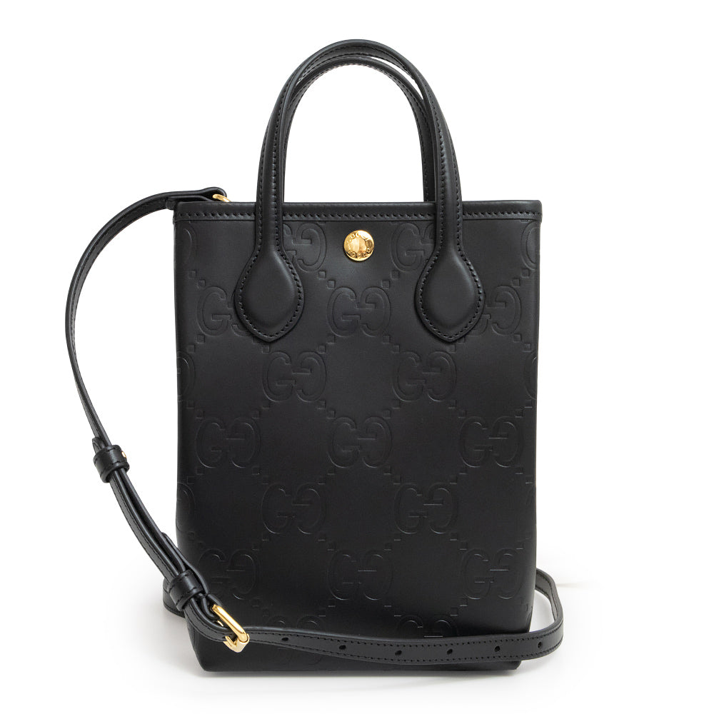 ✨美品✨GUCCI GG ボストンバッグ ハンド ブラウン 黒 レザー 金具 グッチ(Gucci) グッチッシマ 206500 レディース,メンズ レザー