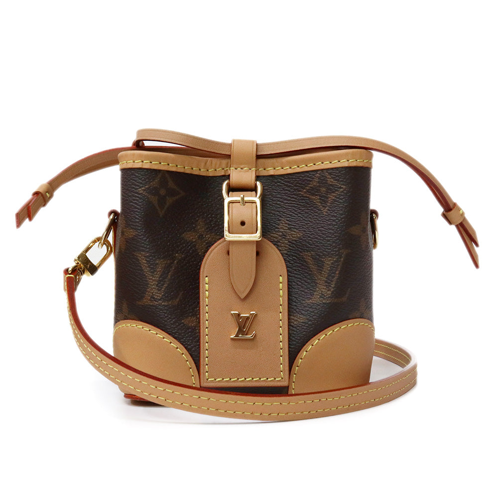 LOUIS VUITTON ショルダーバッグ ブラウン/ブラック LOUIS VUITTON 極 美品 ルイヴィトン アマゾン モノグラム ロゴ