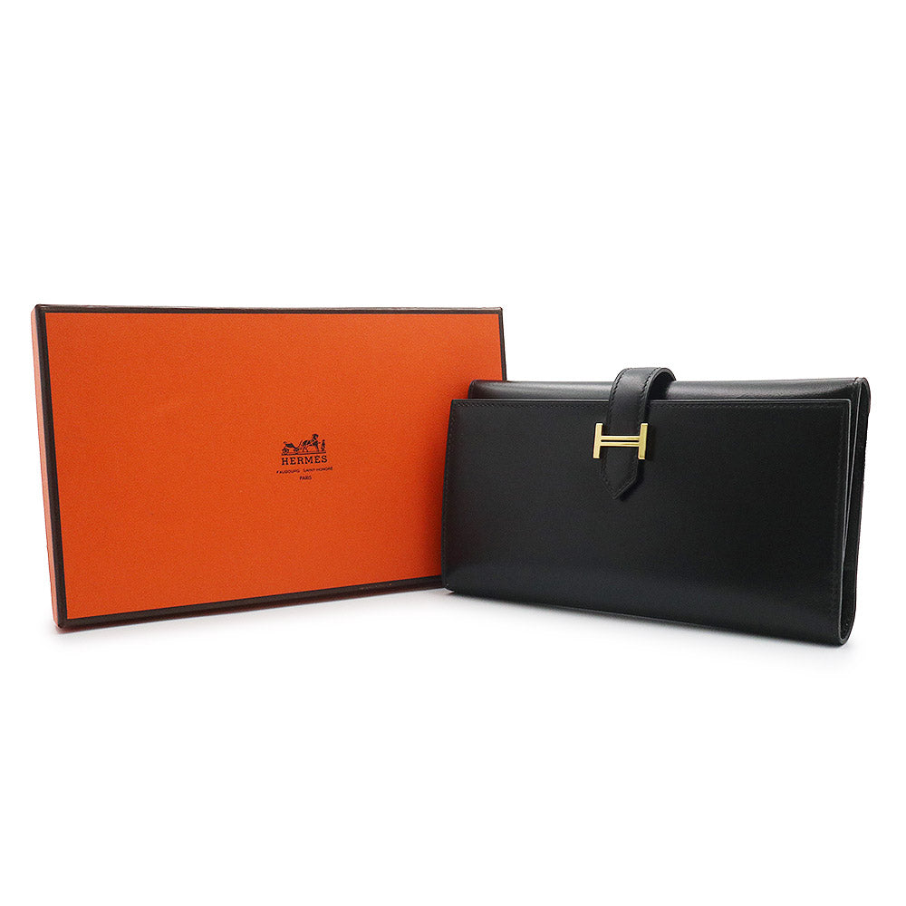 未使用 展示品】エルメス HERMES ベアン デュプリ 三つ折り長