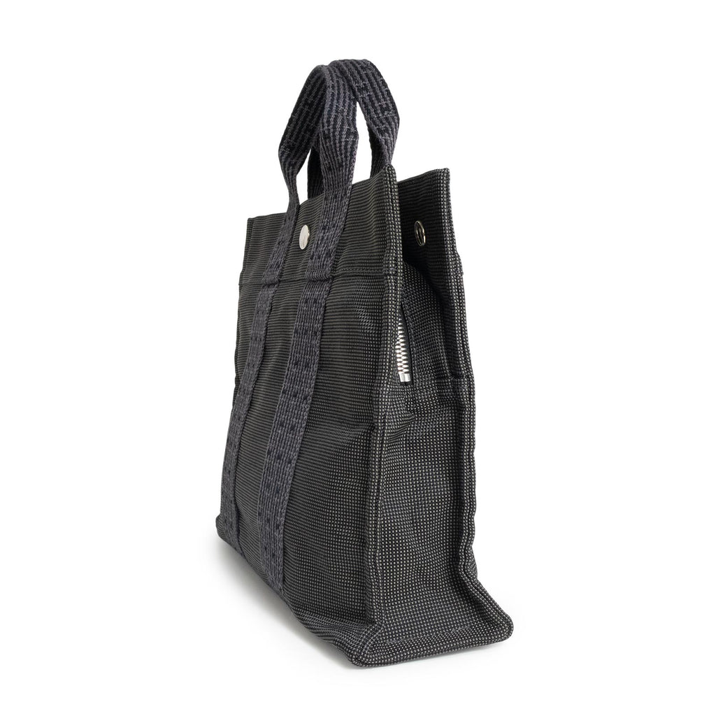 美品】HERMES エルメス エールライン トート PM キャンバス グレー