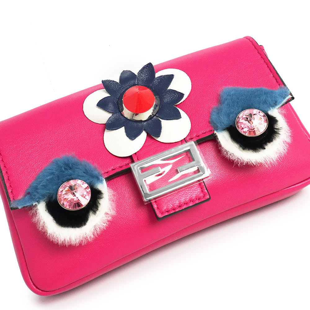 未使用 展示品】フェンディ FENDI モンスター マイクロ バケット 2WAY