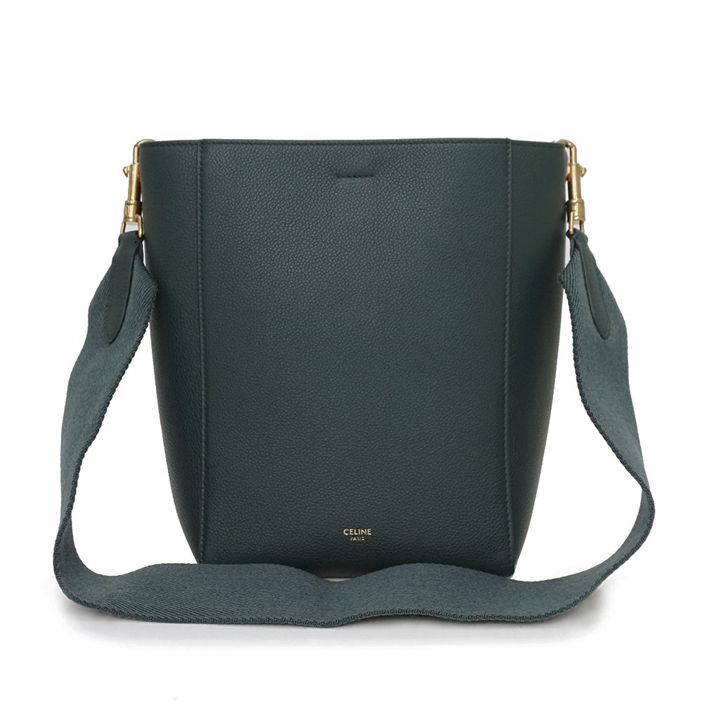 お値下げ！！セリーヌ、バッグ美品 セリーヌ CELINE ミディアムフォルコバッグ 191502 タン