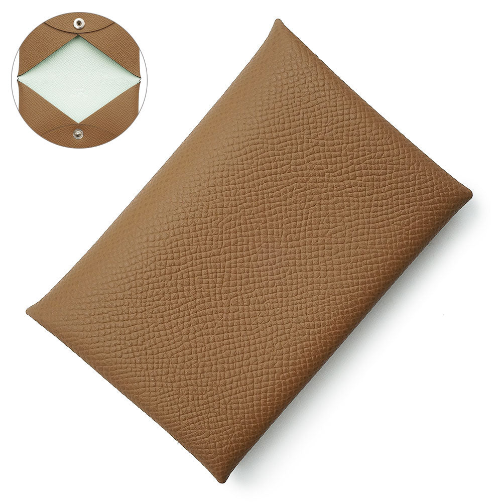 HERMES エルメス カルヴィ エトゥープ カードケース 名刺入れ パス