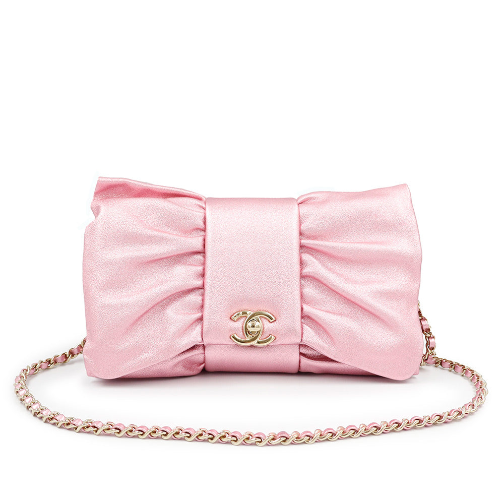 未使用 展示品】シャネル CHANEL リボン チェーンショルダーバッグ