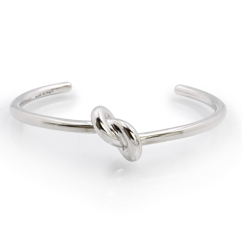 セリーヌ ノット エクストラシン バングル ブレスレット メタル シルバー 未使用 展示品】セリーヌ CELINE ノット エクストラシン ブレスレット