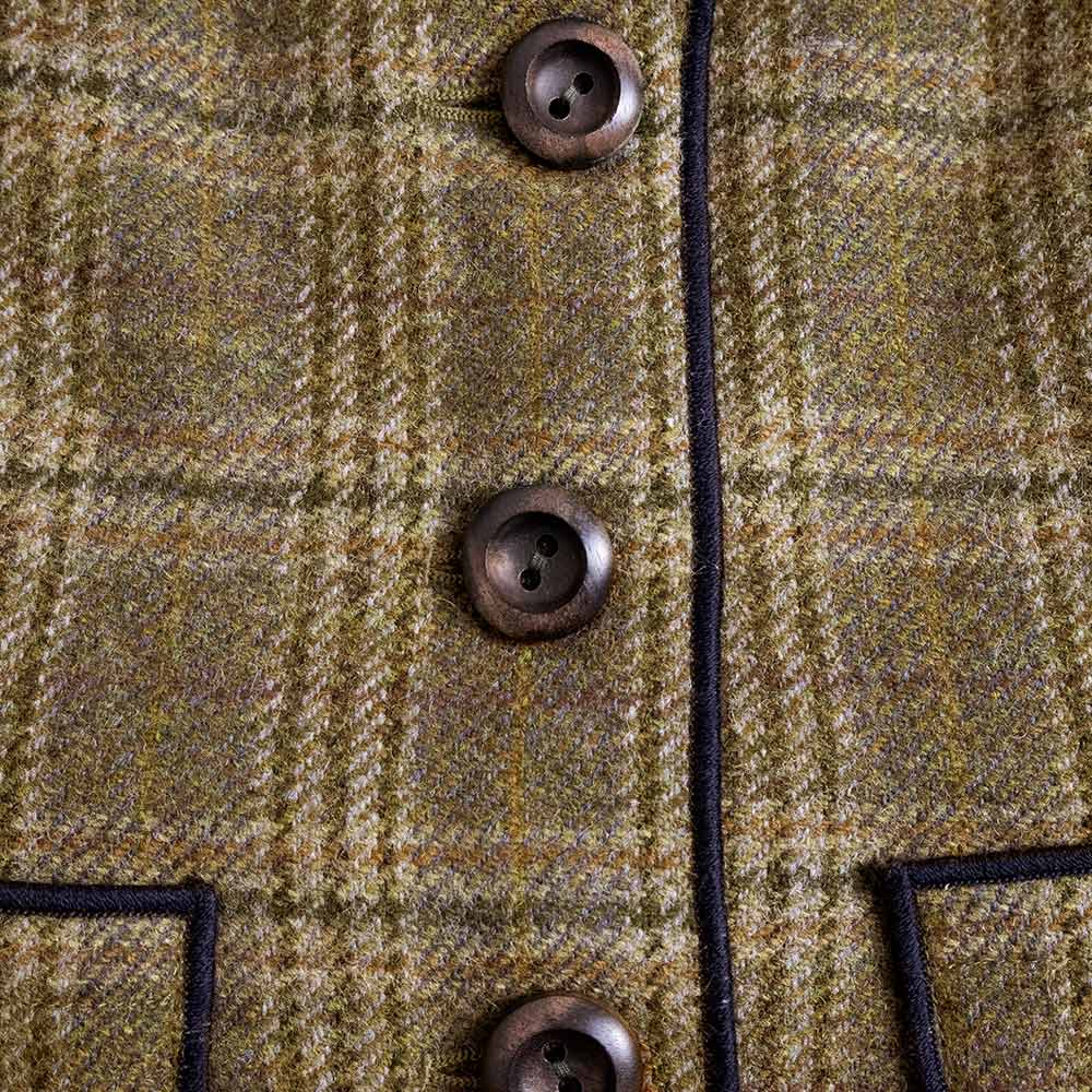 中古】モスキーノ MOSCHINO ツイード チェック柄 36 ジャケット ウール