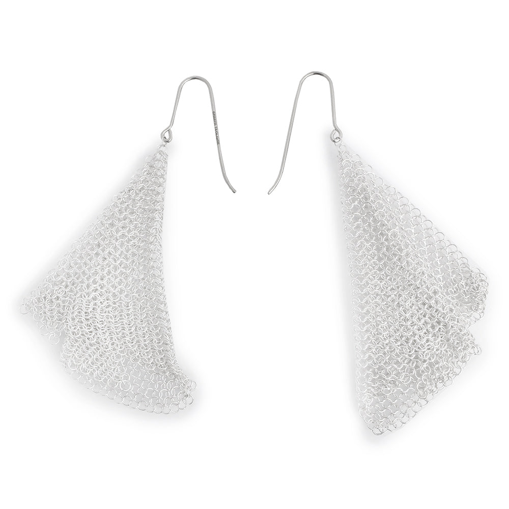 美品】ティファニー TIFFANY&Co. メッシュ スカーフ フック ピアス