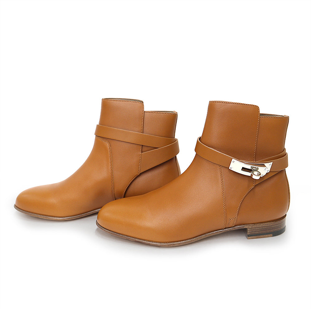 未使用保管品】HERMES エルメス ショートブーツ ネオ ナチュラル