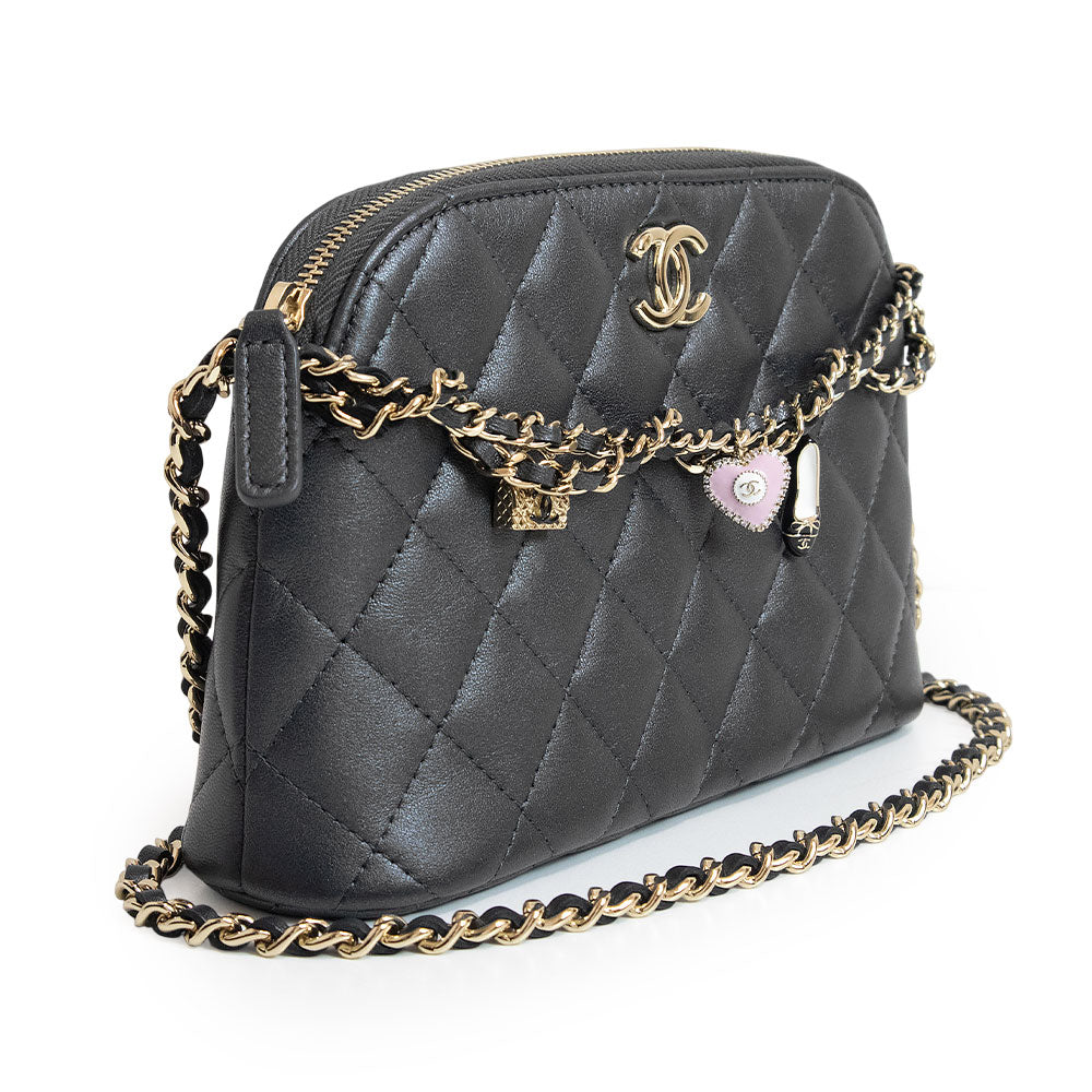 未使用 展示品】シャネル CHANEL ハーフムーン ポシェット チェーン