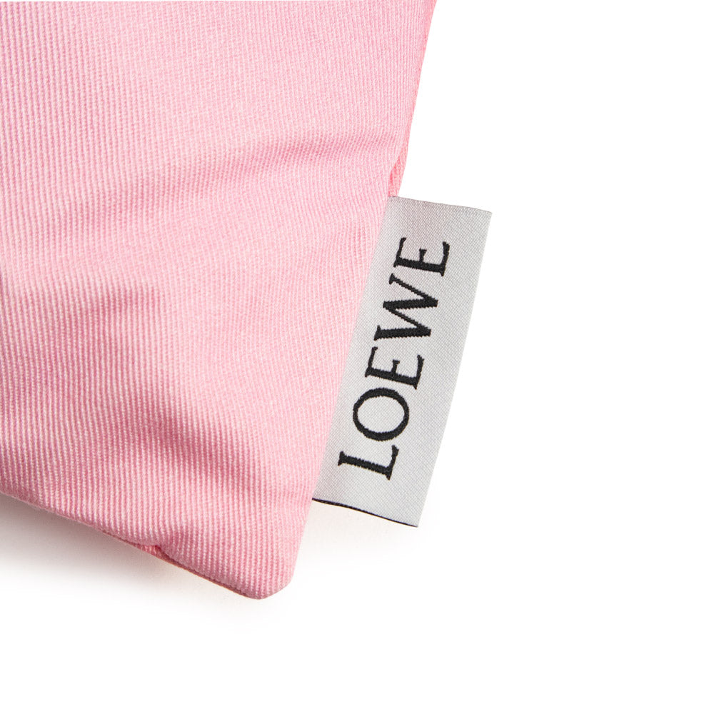 LOEWE ロエべ ドローストリングポーチ 巾着 インナーバッグ シェル ピンク 美品】ロエベ LOEWE ドローストリングポーチ ストライプ L 巾着バッグ