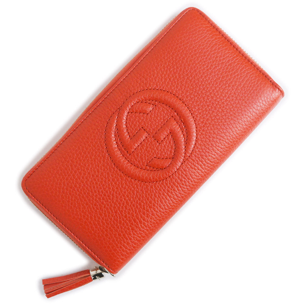 ✨極美品✨　GUCCI グッチ　長財布　ソーホー　GG エンボス　レザー　赤 ✨極美品✨ GUCCI グッチ 長財布 ソーホー GG エンボス レザー 赤 ✨極