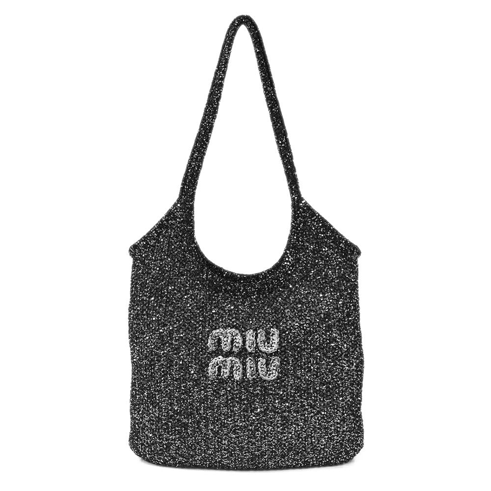 miu miu ベルベット チェーンバッグ クラッチバッグ Miu Miu Black matelassé velvet clutch - Black|5DH0442EOMBQT