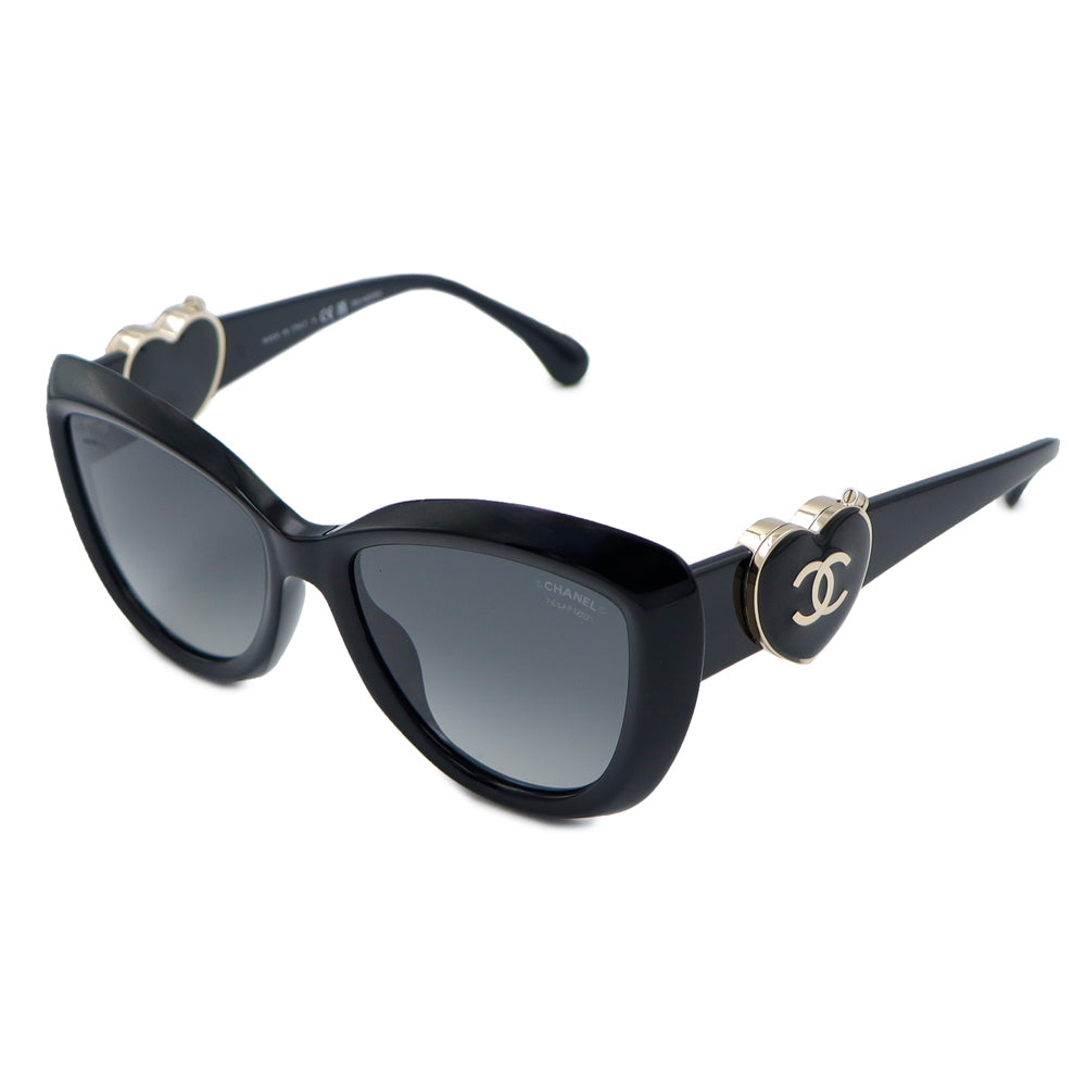 中古】CHANEL シャネル 5517-A ココマーク ハートシェイプ バタフライ
