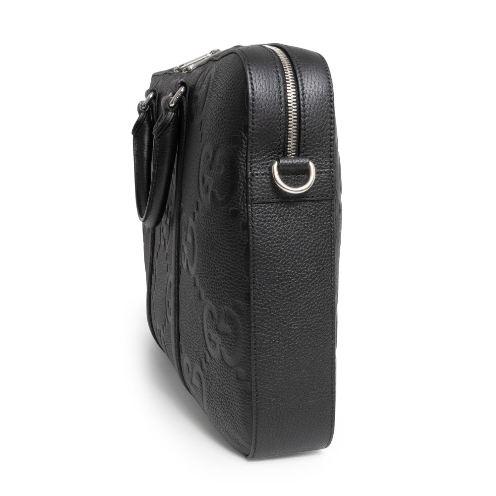 未使用 展示品】GUCCI グッチ 658573 ブリーフケース ジャンボGGレザー