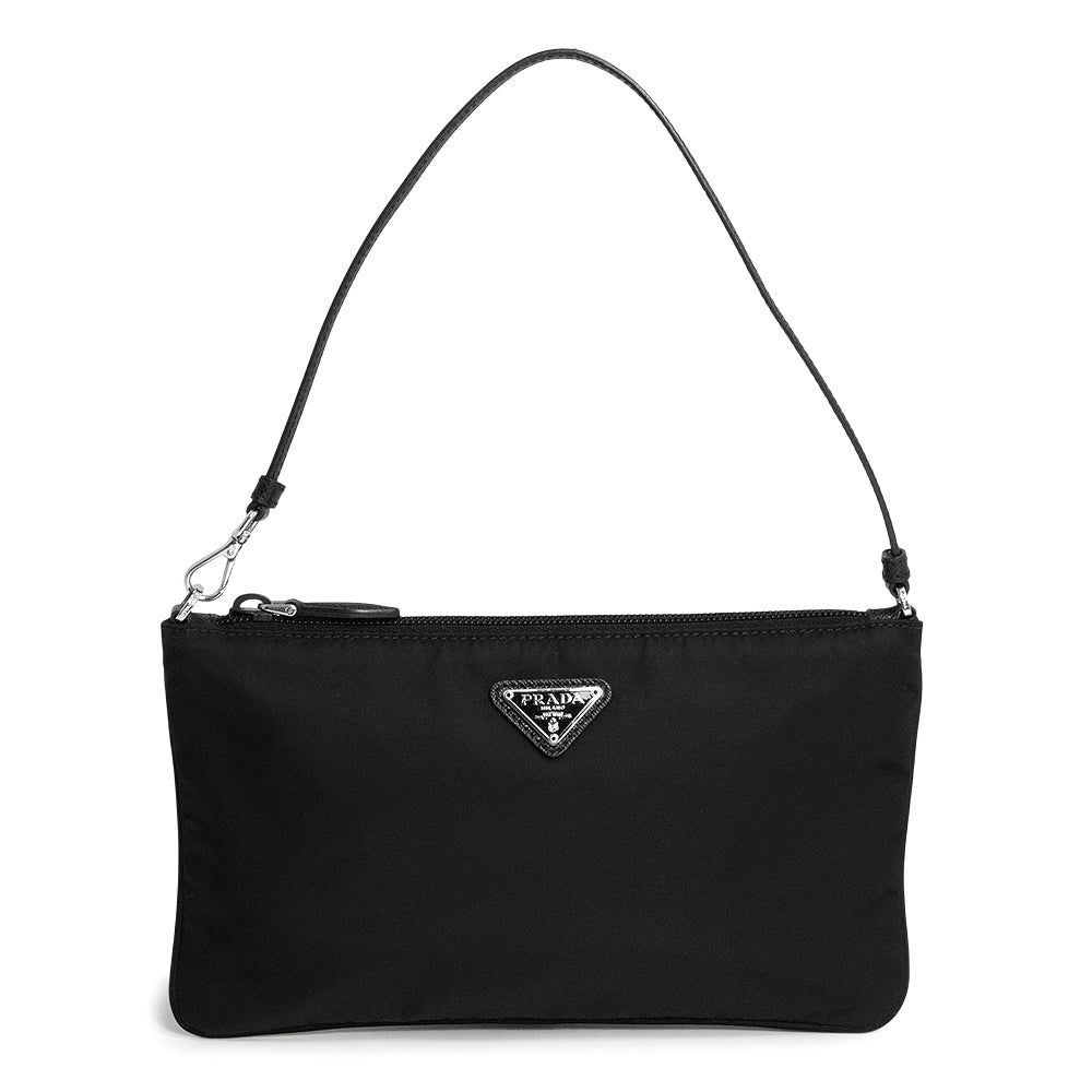 ✨極美品・ギャランティ付✨プラダ ウエストバッグ 三角ロゴ ナイロン V210 PRADA（プラダ） V210 NERO TESSUTO MONTAGN ロゴプレート付き