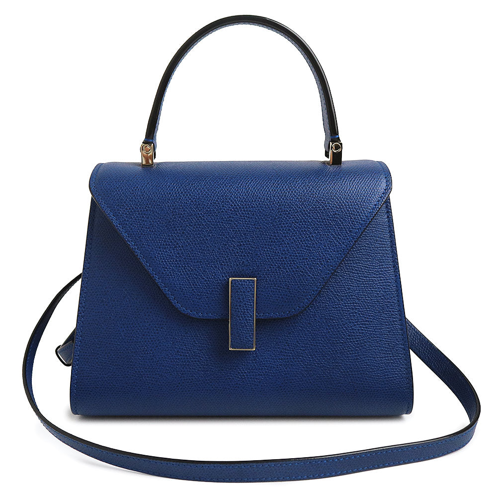 【極美品】ヴァレクストラ Jバッグ ハンドバッグ レザー 紺色 Valextra – BrandCity