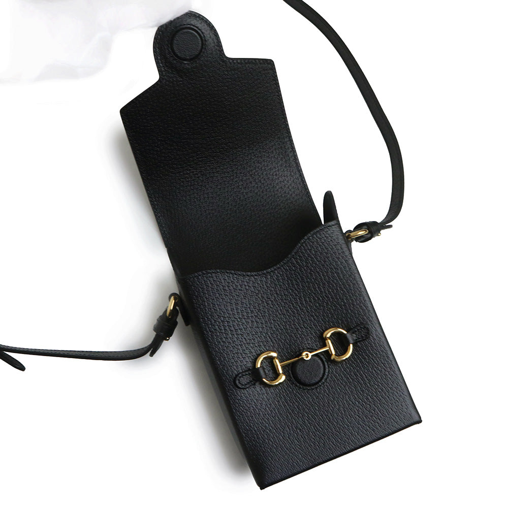 美品 GUCCI グッチ ヴィンテージ ホースビット ブラック 黒 ゴールド金具 レザー 003 2113 0034 ショルダーバッグ ボディバッグ レディース 600663 【中古】 GUCCI（グッチ） （新品・未使用品）グッチ ホースビット 1955