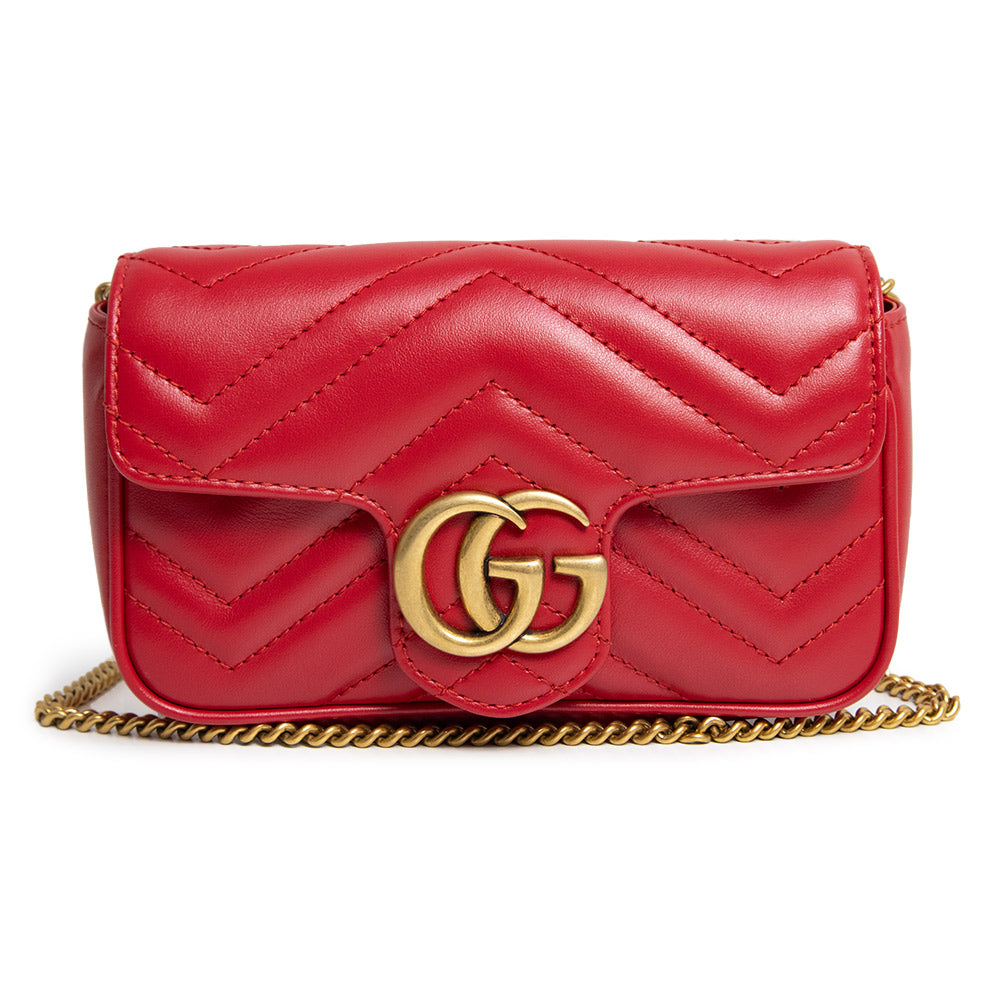 める 確実正規品 GGマーモント 476433 チェーンショルダー 新品・未使用品】GUCCI グッチ 476433 GGマーモント ミニバッグ