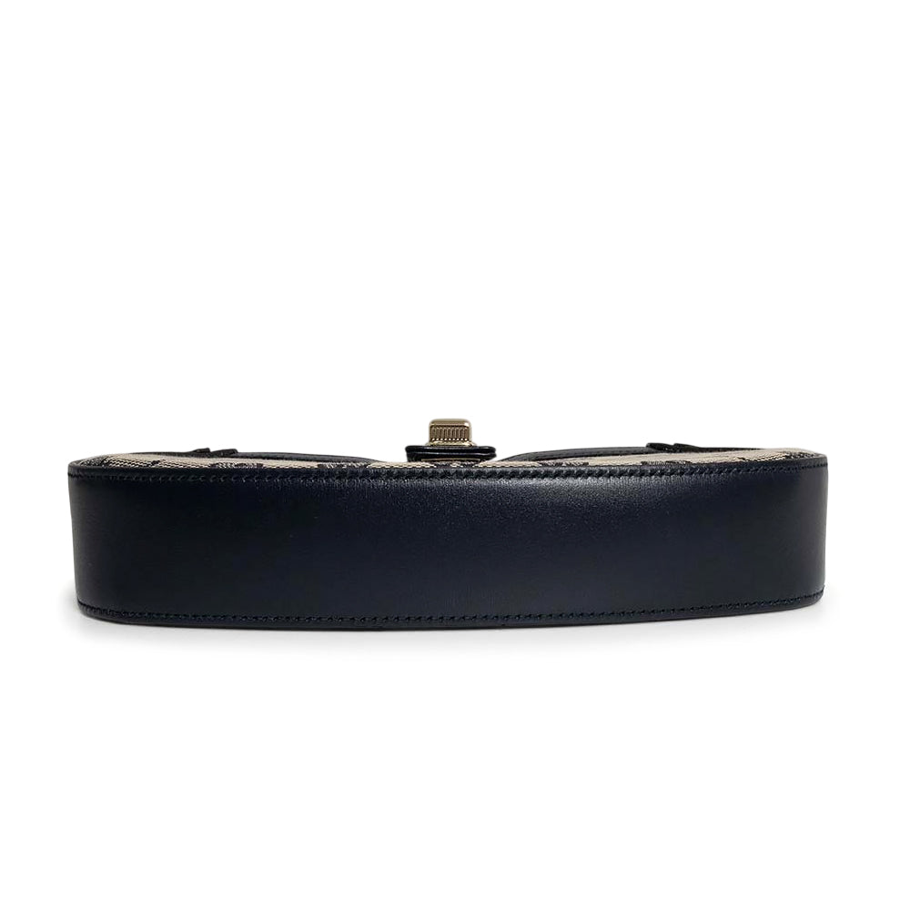 グッチ ムーンサイドミニショルダー GGキャンバス  ショルダーバッグ GGキャンバス 786015 ネイビー レディース GUCCI  中古 GUCCI（グッチ） ムーンサイドミニショルダー GGキャンバス ショルダー