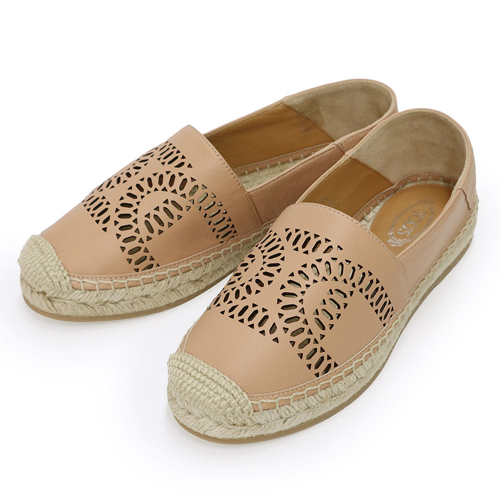 TOD'S トッズ シティゴンミーニ スエード レザー ベージュ 36 TOD S