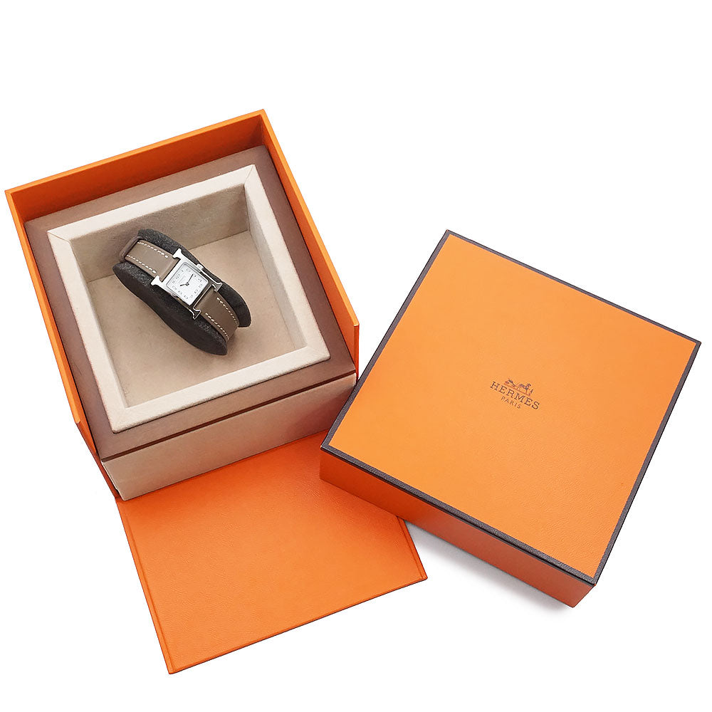 美品】HERMES エルメス HH1.110 Hウォッチ ミニ 21mm TPM クオーツ